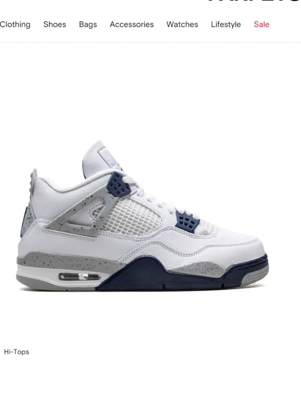 Kids Jordan Air Jordan 4 "Midnight Navy" sneakers